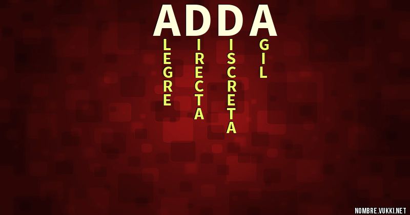Qué significa adda