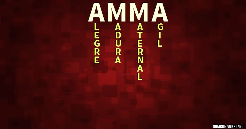 Acróstico amma