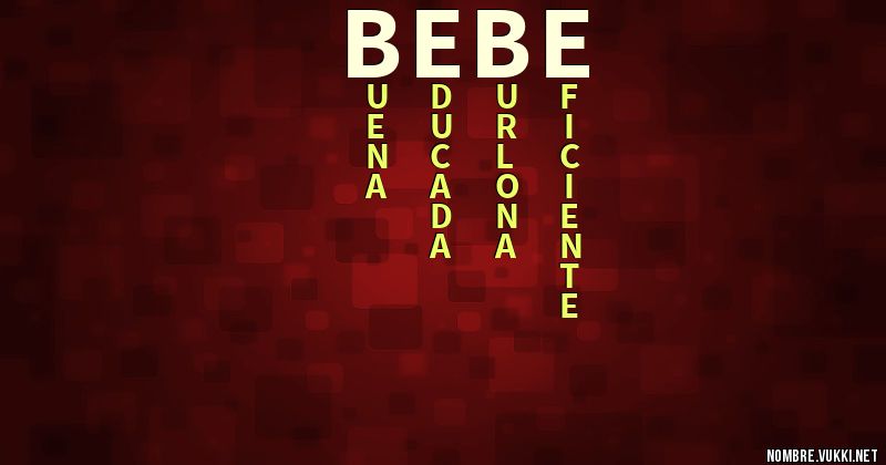 Acróstico bebe
