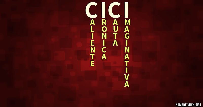 Acróstico cici