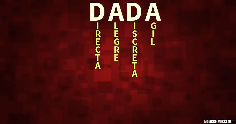 Acróstico dada