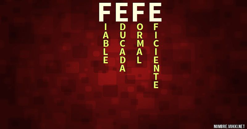 Acróstico fefe