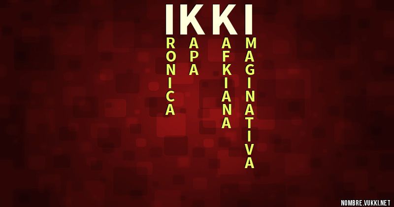 Acróstico ikki