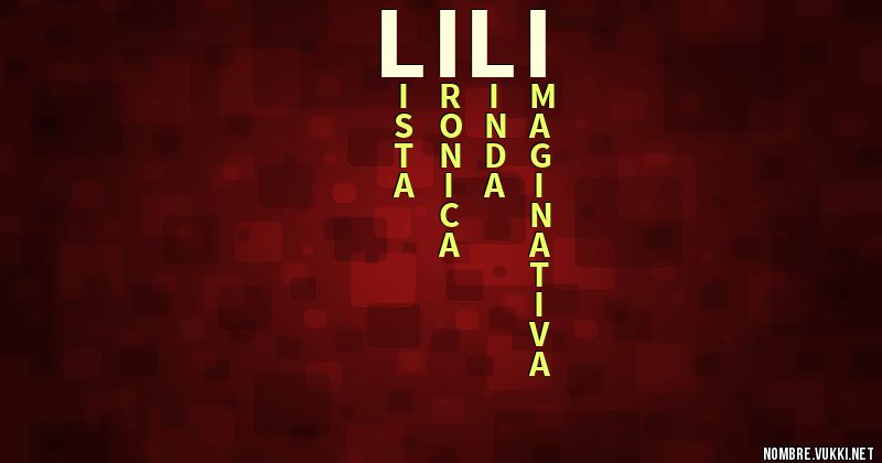 Acróstico lilí