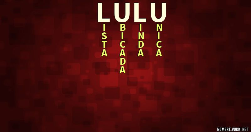 Acróstico lulú