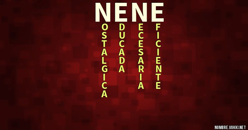Acróstico nene