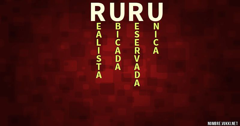 Acróstico ruru