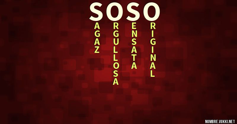 Acróstico soso