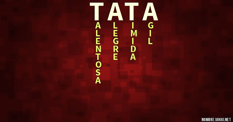 Acróstico tata