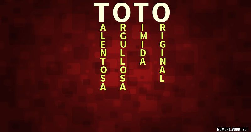 Acróstico totó