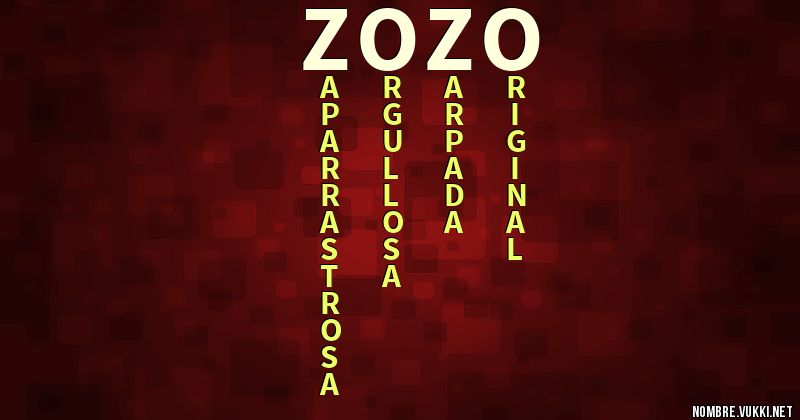 Acróstico zozo