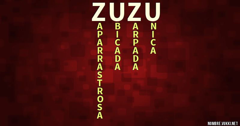Acróstico zuzu