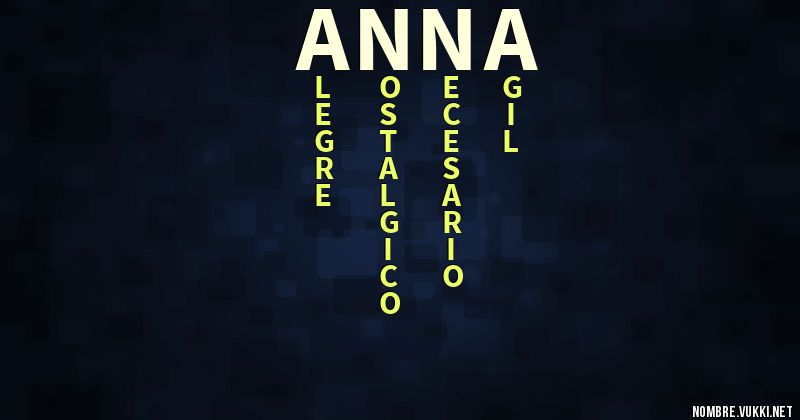 Acróstico anna