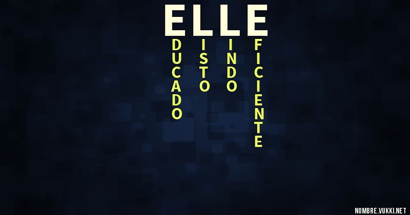 Acróstico elle