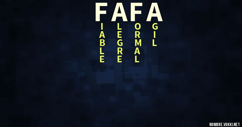 Acróstico fafa