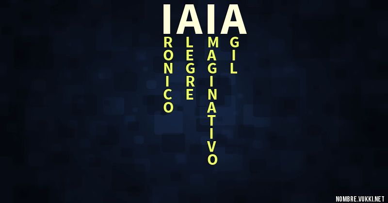 Acróstico iaia