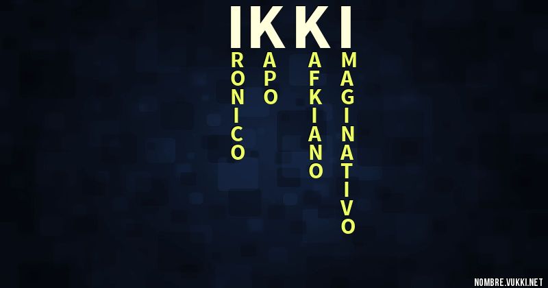 Acróstico ikki