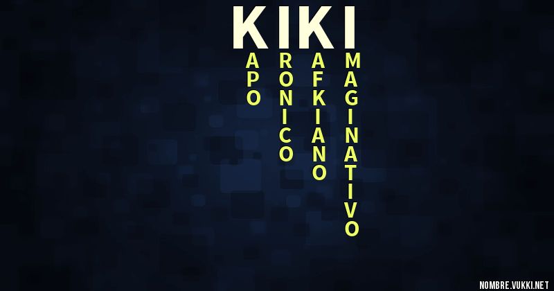 Acróstico kiki