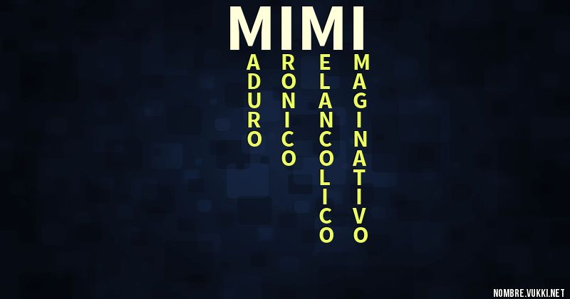 Acróstico mimi