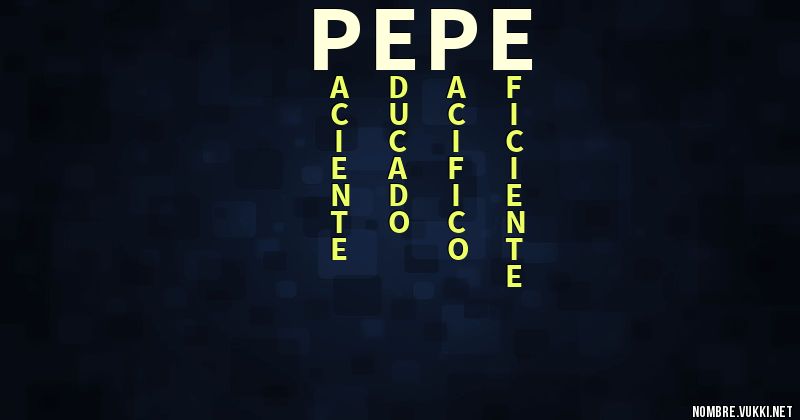 Acróstico pepe