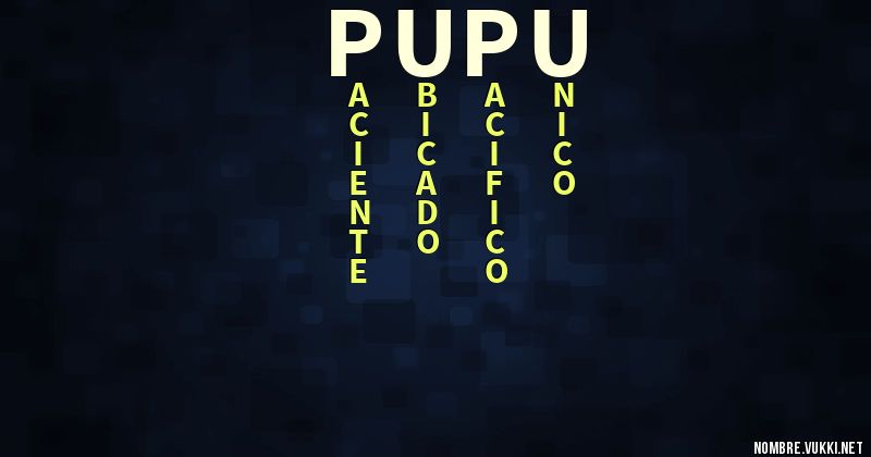 Acróstico pupu