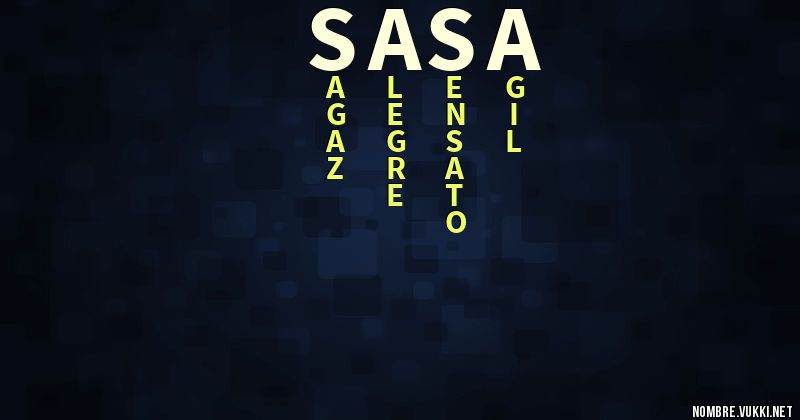 Acróstico sasa