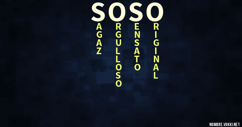 Acróstico soso