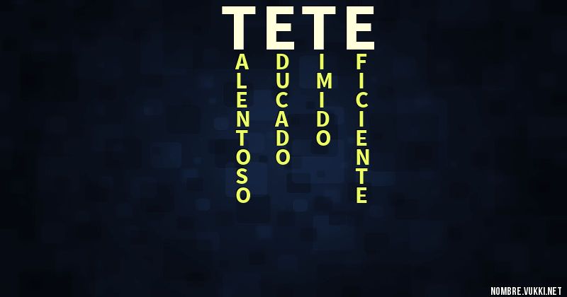 Acróstico tete