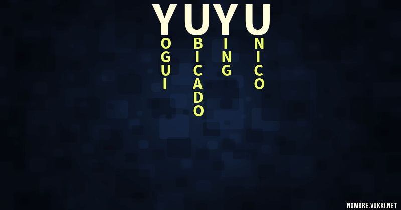 Acróstico yuyu
