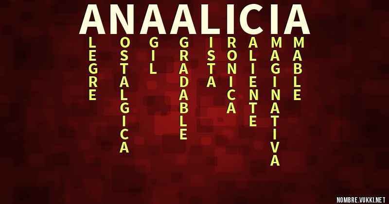 Acróstico ana alicia