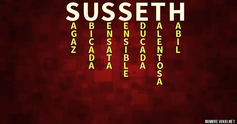 Acróstico susseth