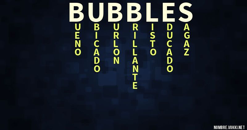 Acróstico bubbles