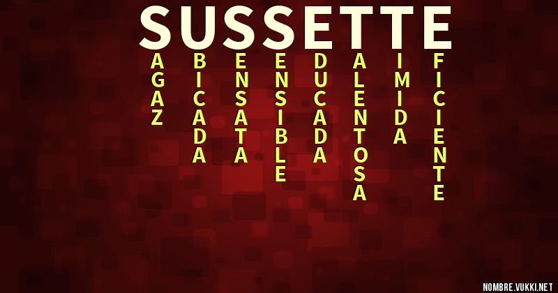 Acróstico sussette