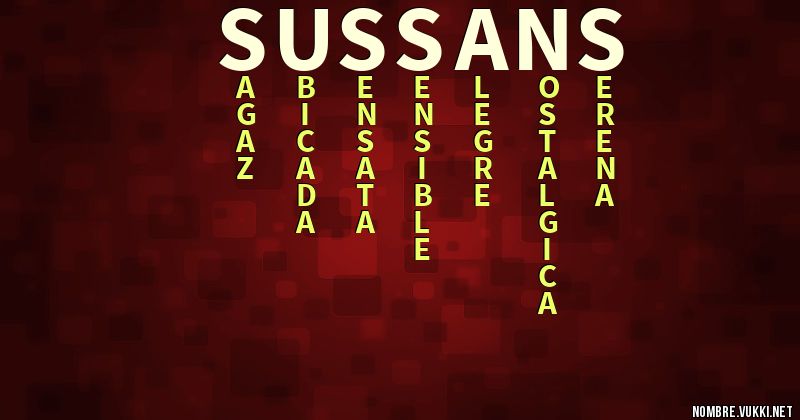 Acróstico sussans