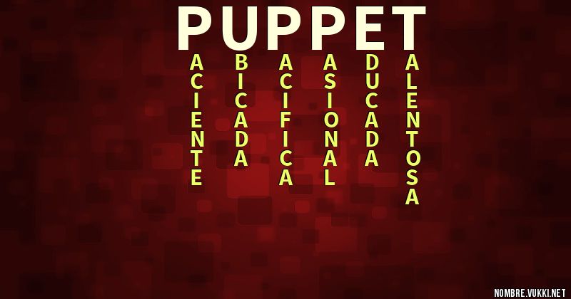 Acróstico puppet