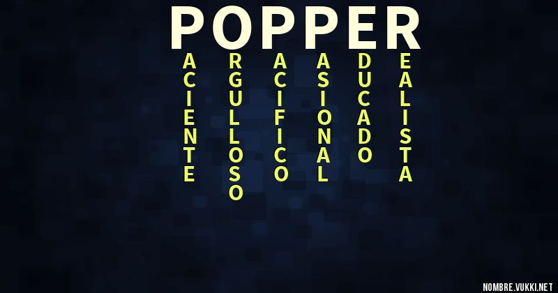 Acróstico popper