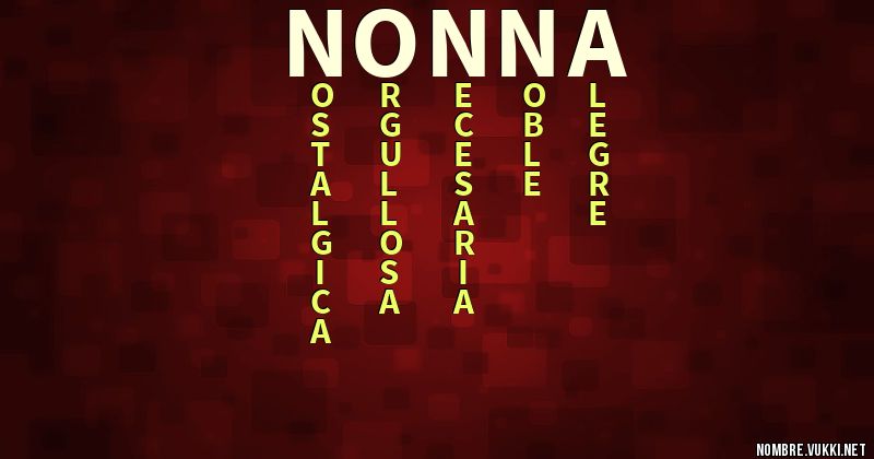 Acróstico nonna