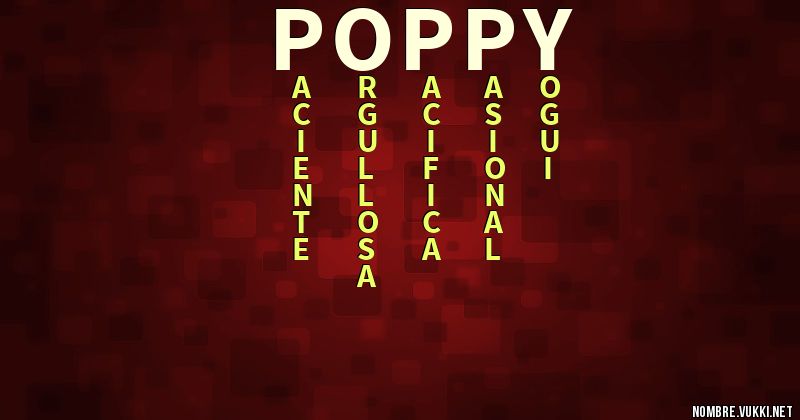 Acróstico poppy