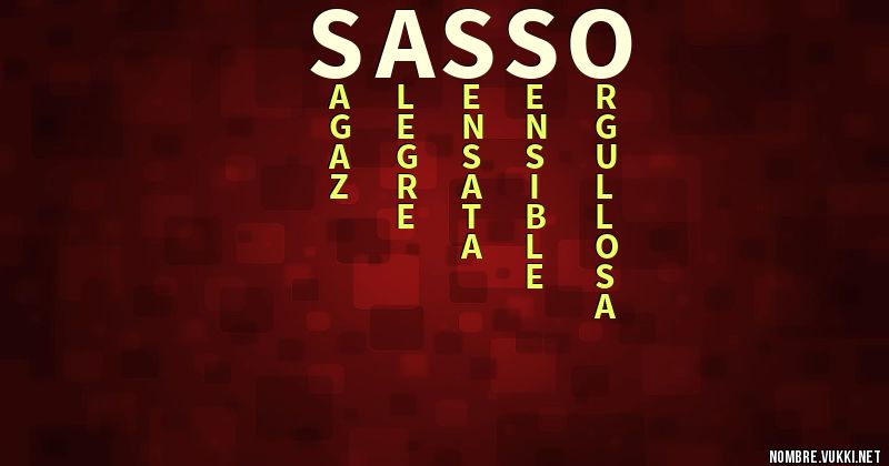 Acróstico sasso