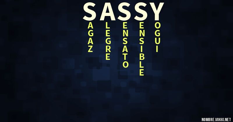 Acróstico sassy