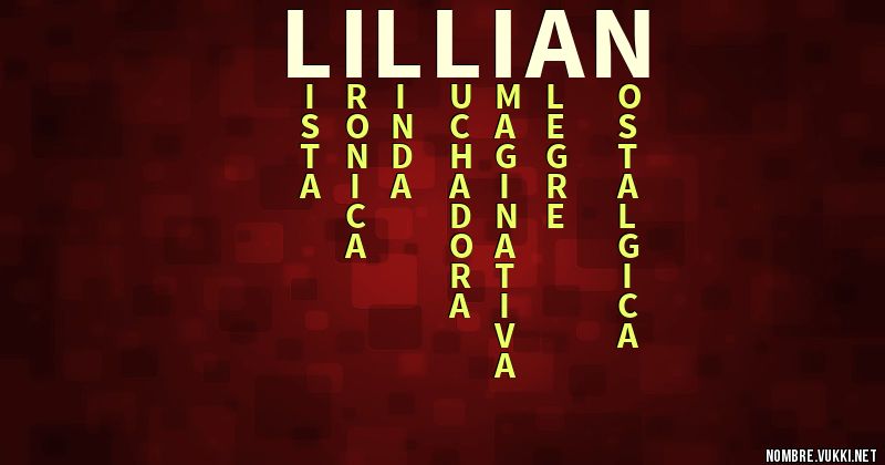 Acróstico lillian