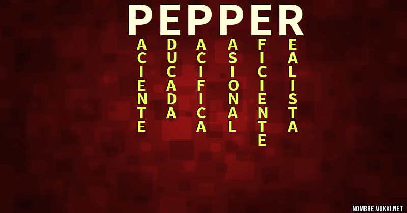 Acróstico pepper