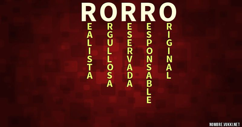 Acróstico rorro