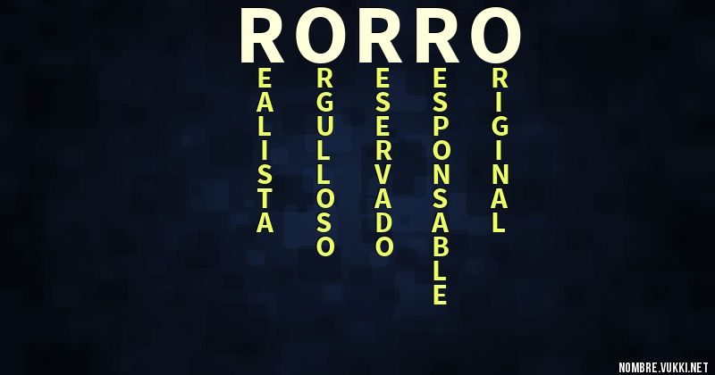 Acróstico rorro