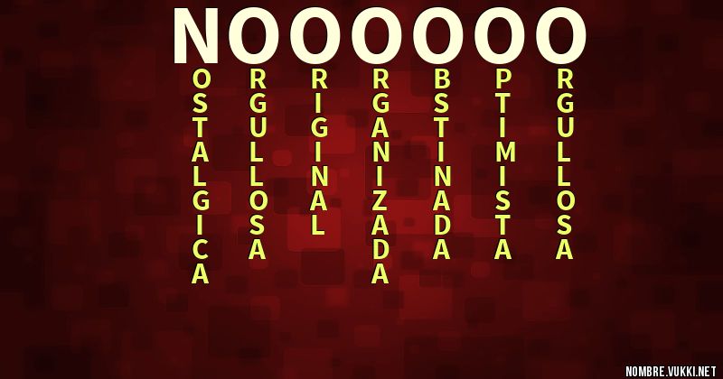 Acróstico noooooo