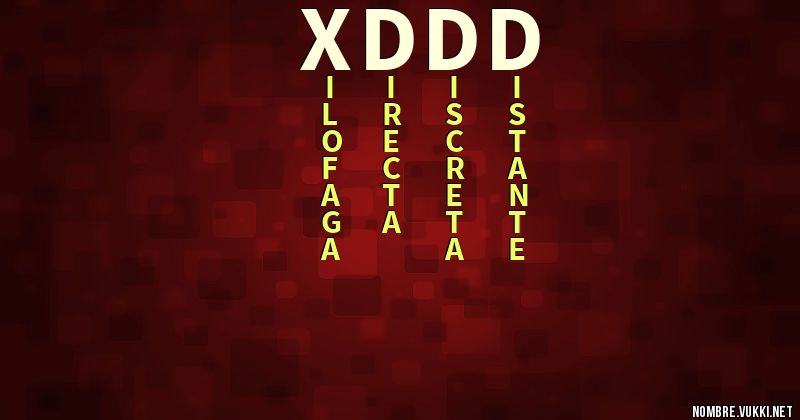 Acróstico xddd
