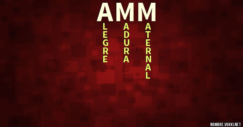 Acróstico amm
