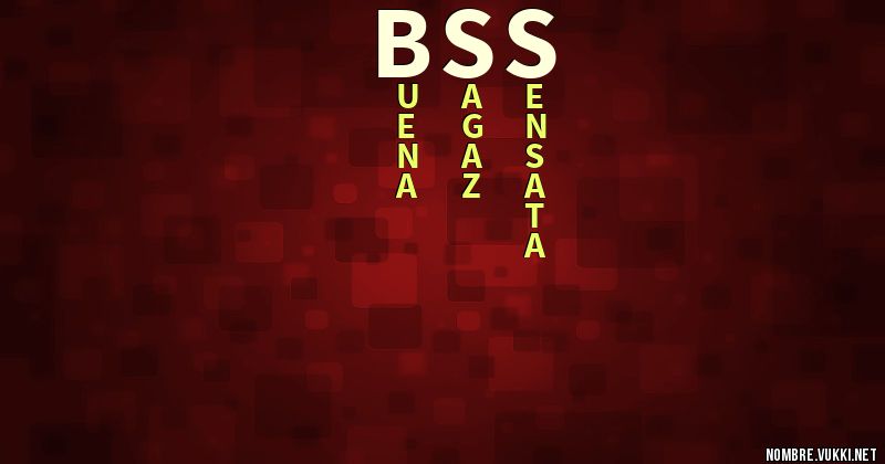 Acróstico bss