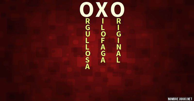 Acróstico oxo