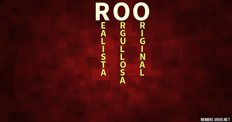 Acróstico roo